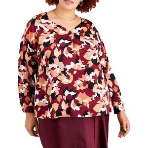 🌻BarIII Floral Print Women's Top